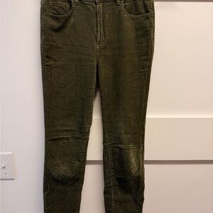 Loft Olive Green Corduroy Pants